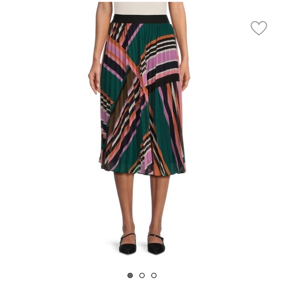 Jupe Print Accordion Pleat Skirt size Small - Picture 7 of 9